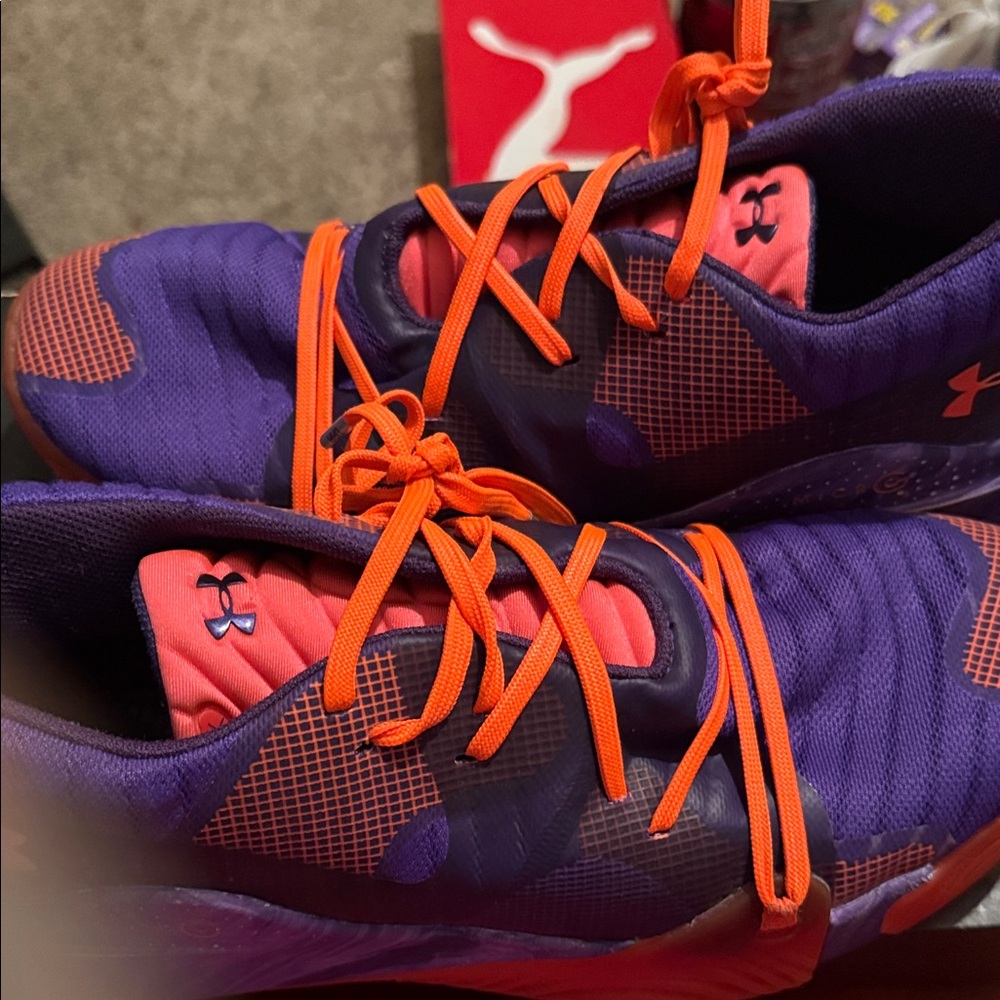 Under Armour Sneakers in Purple and Orange